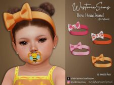 Sims 4 Female Accessory Mod: Bow Headband for Infants (Featured)