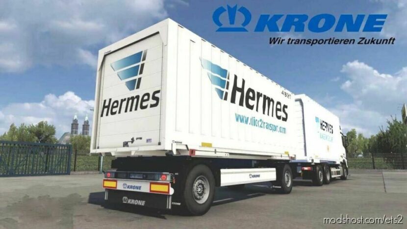 ETS2 Krone Trailer Mod: Profi BOX Carrier Pack V1.6.1 1.47 (Featured)