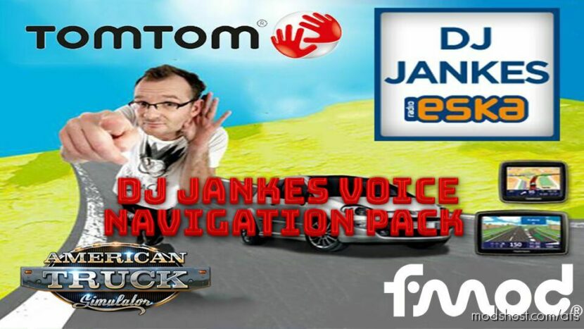 ATS Navigation Sound Mod: DJ Jankes Voice Navigation Pack V2.1 (Featured)