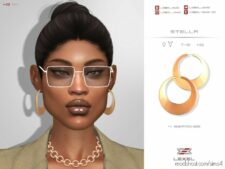 Sims 4 Female Accessory Mod: Stella Earrings (Featured)