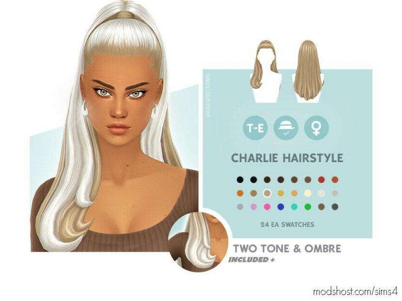 Sims 4 Female Mod: Charlie Hairstyle (Featured)