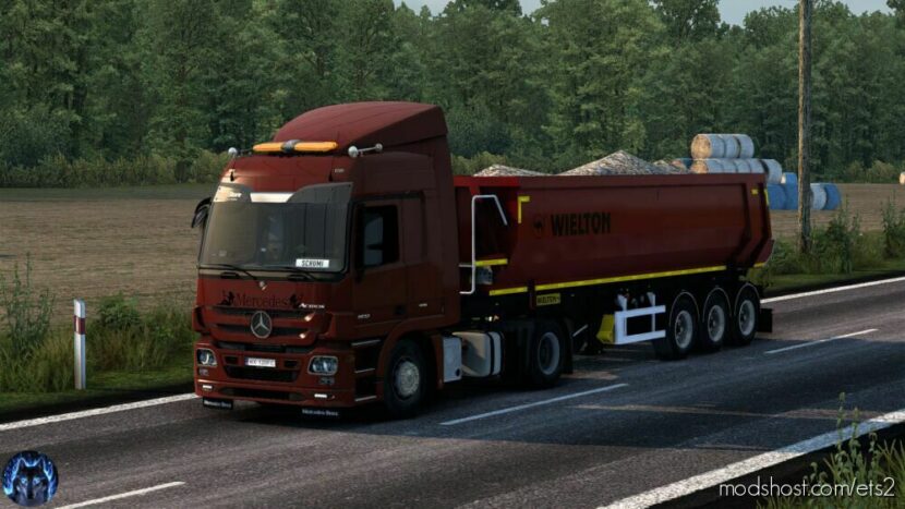 ETS2 Mercedes-Benz Truck Mod: Mercedes Actros MP3 Reworked V4.2 Schumi 1.47 (Featured)