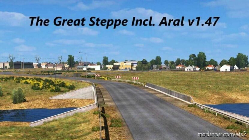 ETS2 Mod: The Great Steppe Incl. Aral Map 1.47 (Featured)