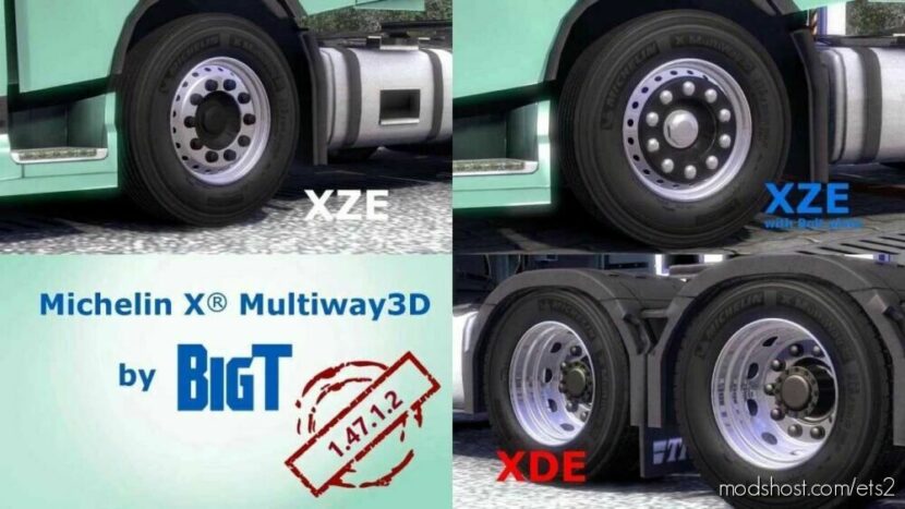 ETS2 Part Mod: Michelin X Multiway 3D 1.47 (Featured)