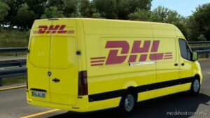 ETS2 Mercedes-Benz Mod: Skin DHL Mercedes-Benz Sprinter 2019 By Rodonitcho Mods 1.47 (Image #3)