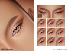 Sims 4 Female Makeup Mod: Fox Eyes Eyeshadow N209 (Featured)