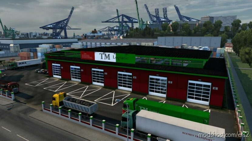 ETS2 Mod: BIG GARAGE TM logistic by maury79 1.47 (Featured)