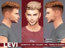 Sims 4 Male Mod: Levi Hairstyle (Featured)