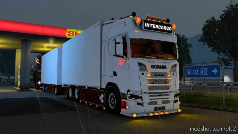 ETS2 Scania Truck Mod: Intercargo And Trailer 1.47 (Featured)