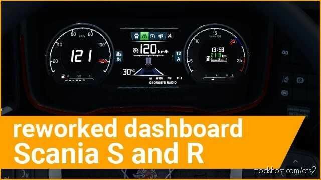 ETS2 Scania Mod: Reworked Dashboard For Scania S And R 1.47 (Featured)