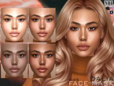 Sims 4 Skintone Mod: Dalia Face Mask N45 (Featured)