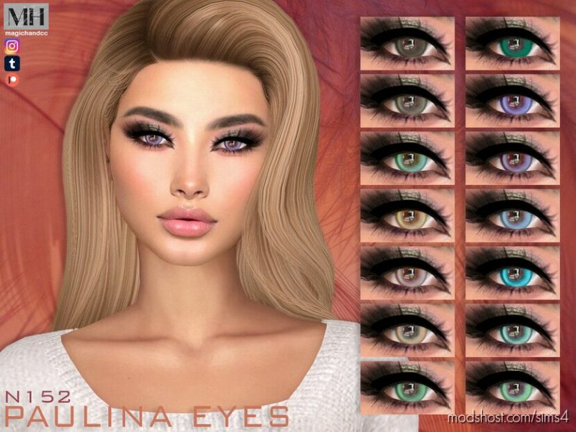 Sims 4 Mod: Paulina Eyes N152 (Featured)