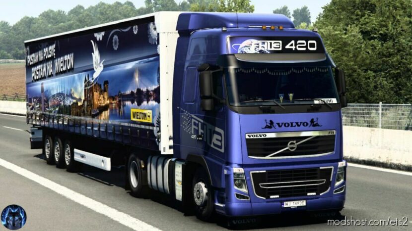 ETS2 Volvo Truck Mod: FH16 2009 Reworked V2.5 Schumi 1.47 (Featured)