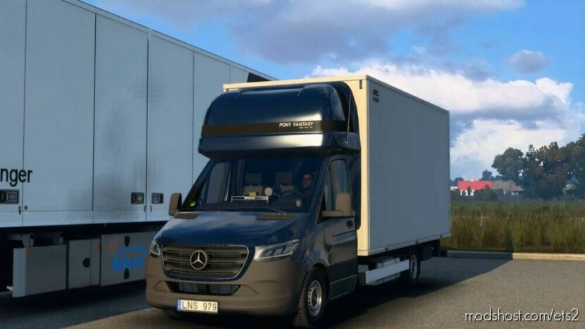 ETS2 Car Mod: Mercedes Sprinter Mega Mod (Featured)