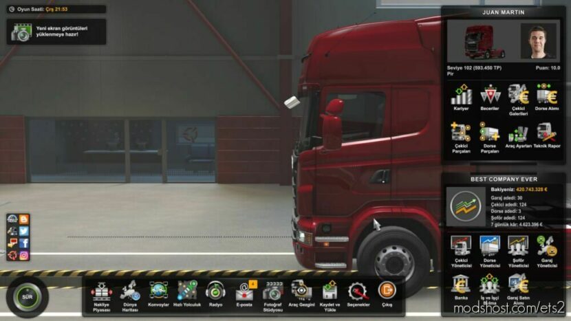 ETS2 Mod: Full Save Game NO DLC 1.47 (Featured)