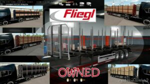 ETS2 Fliegl Mod: Ownable Fliegl LOG Trailer V1.0.13 (Featured)