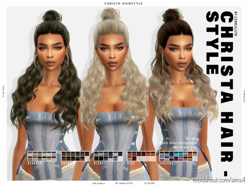 Sims 4 Female Mod: Christa Hairstyle (Featured)