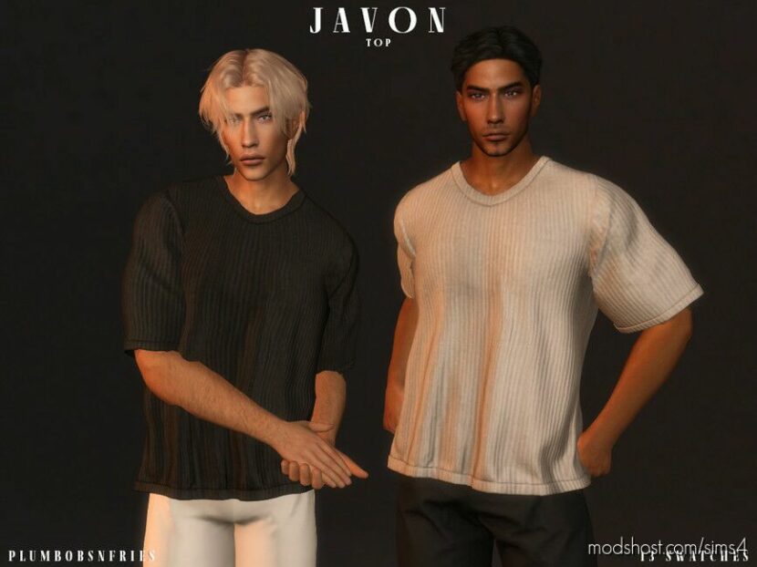 Sims 4 Elder Clothes Mod: JAVON Top (Featured)