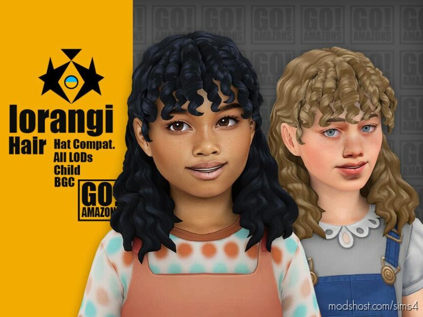 Sims 4 Female Mod: Iorangi Hair (Featured)