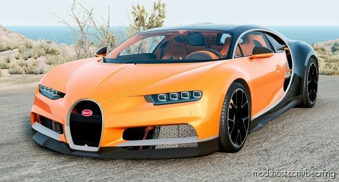 BeamNG Bugatti Car Mod: Chiron (Featured)