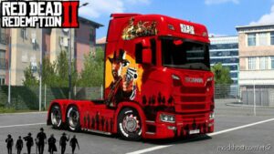 ETS2 Scania Mod: RED Dead Redemption 2 Skin (Image #2)