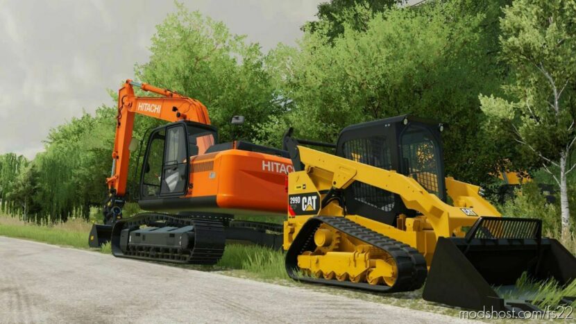 FS22 Caterpillar Forklift Mod: CAT Skid Steer Mega Pack (Featured)