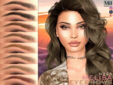 Sims 4 Female Hair Mod: Melisa Eyebrows N225 (Featured)