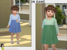 Sims 4 Female Clothes Mod: Kaylee Long Sleeve Dress (Image #2)