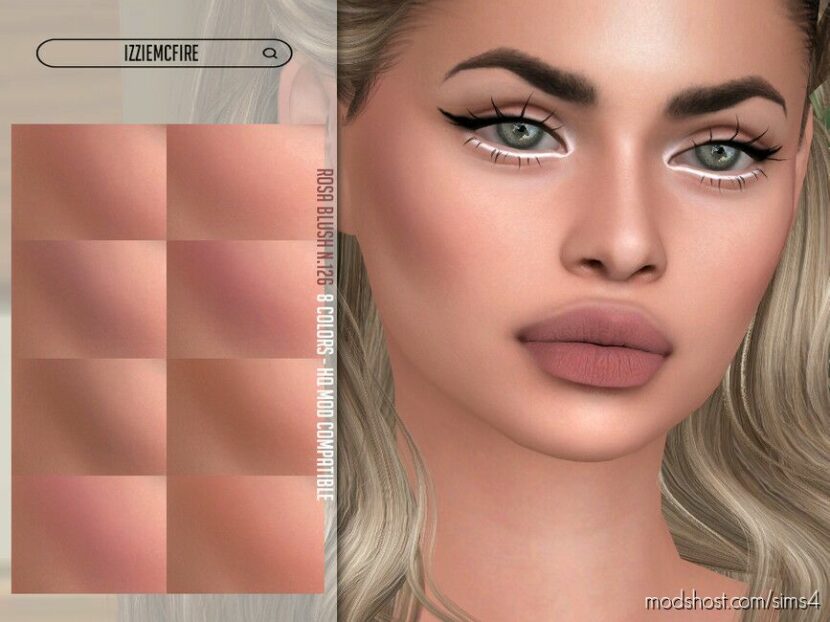 Sims 4 Female Makeup Mod: IMF Rosa Blush N126 (Featured)