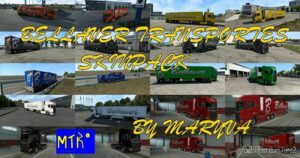 ETS2 Scania Mod: Bellaver Transportes Skinpack 2.0 (Image #2)