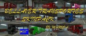 ETS2 Scania Mod: Bellaver Transportes Skinpack 2.0 (Image #3)