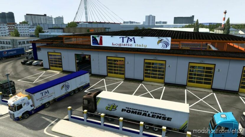 ETS2 Mod: skin BIG GARAGE TM logistic italy by maury79 1.47 (Featured)