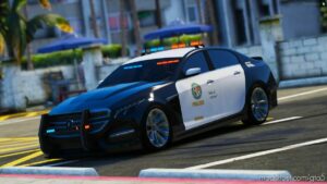 GTA 5 Vehicle Mod: Albany V-Str Police Add-On / Fivem | Callsigns | Livery (Image #4)