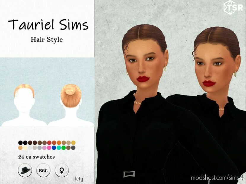 Sims 4 Female Mod: Lety – Hairstyle (Featured)