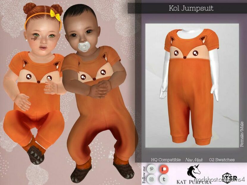 Sims 4 Female Clothes Mod: KOL Jumpsuit (Featured)