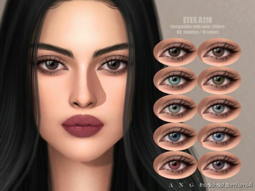 Sims 4 Female Mod: Eyes A118 (Featured)