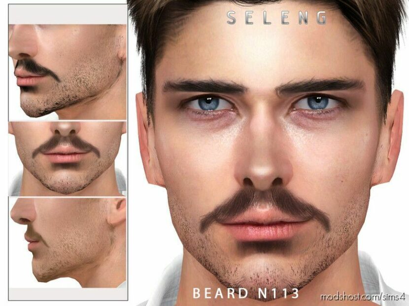 Sims 4 Male Hair Mod: Beard N113 (Featured)