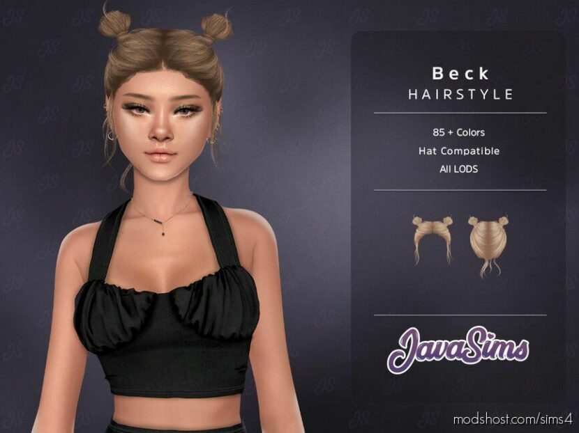 Sims 4 Female Mod: Beck (Hairstyle) (Featured)