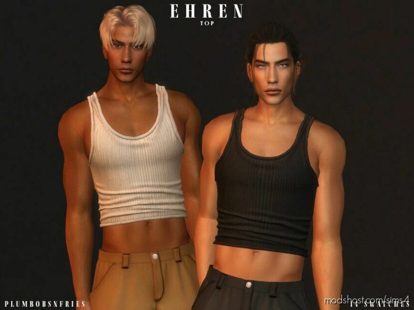 Sims 4 Teen Clothes Mod: Ehren TOP (Featured)