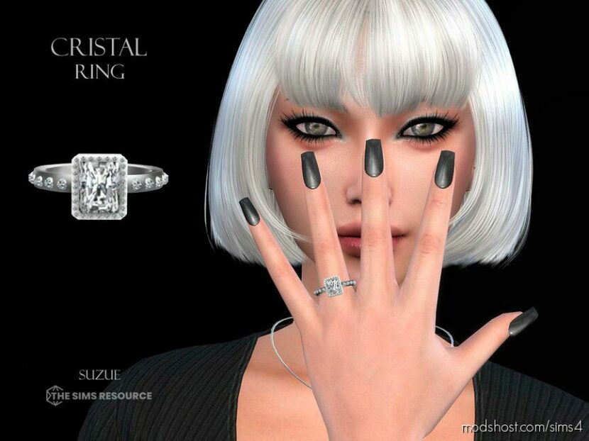 Sims 4 Female Accessory Mod: Cristal Ring (Featured)