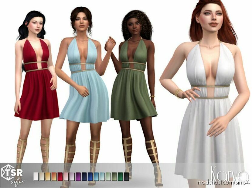 Sims 4 Adult Clothes Mod: Karya Dress (Featured)