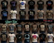 GTA 5 Player Mod: Space BOI – T-Shirts & Hoodies For MP Male (Image #2)