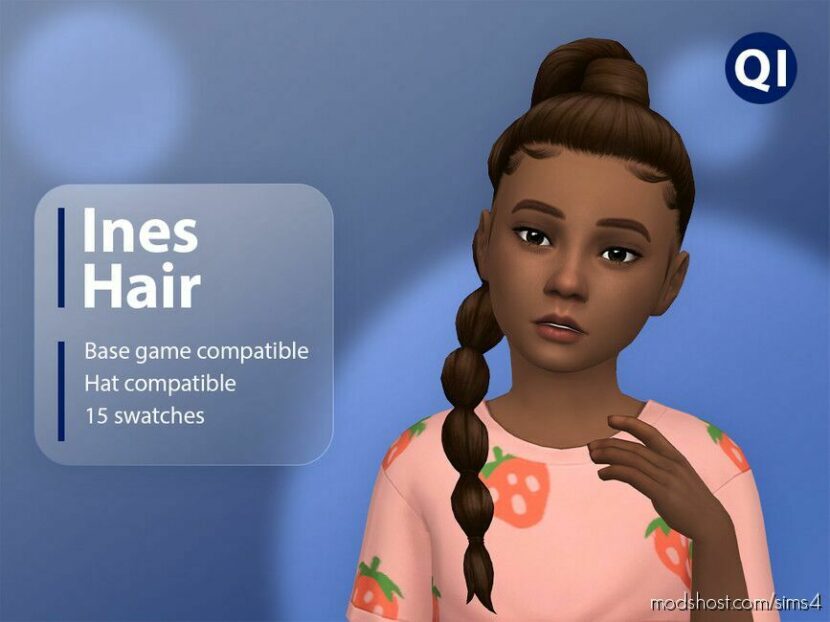 Sims 4 Kid Mod: Ines Hair (Featured)