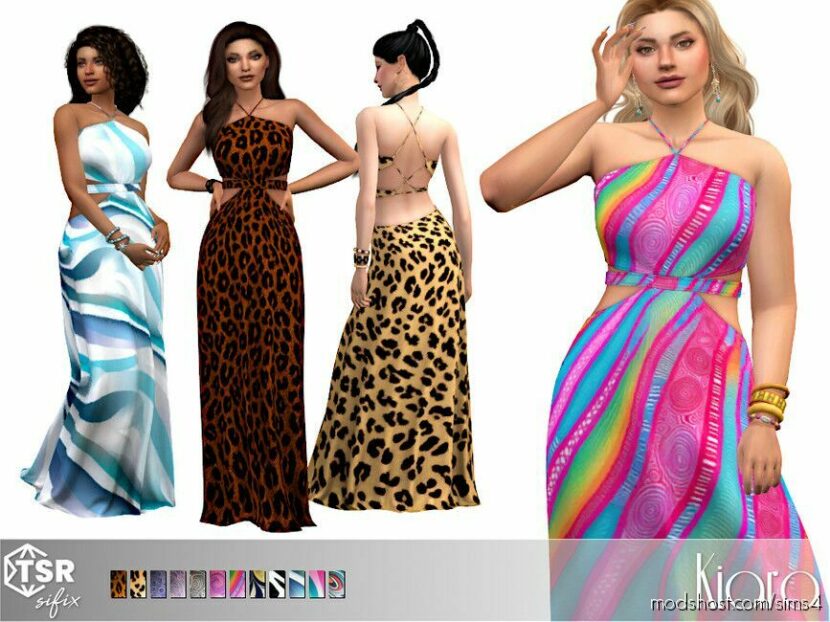 Sims 4 Adult Clothes Mod: Kiara Dress (Featured)