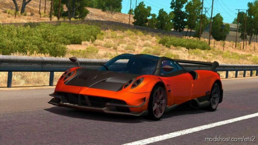 ETS2 Car Mod: Pagani Huayra V2.3 (Featured)