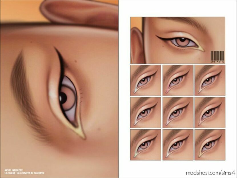 Sims 4 Eyeliner Makeup Mod: | N222 (Featured)