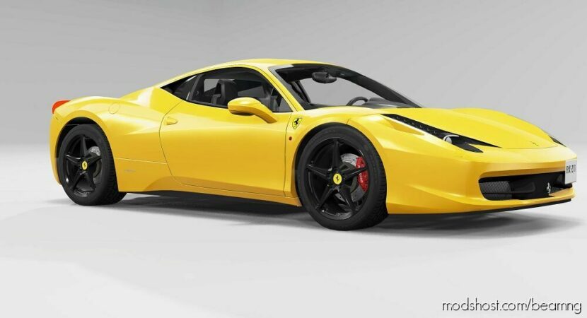 BeamNG Ferrari Car Mod: 458 Italia V2.1 0.28 (Featured)