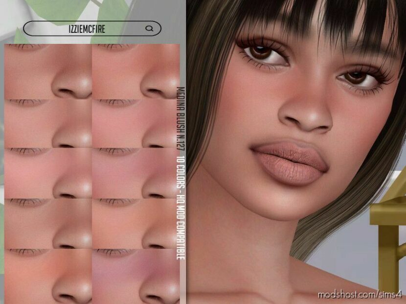 Sims 4 Female Makeup Mod: IMF Medina Blush N.127 (Featured)