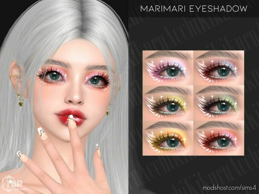 Sims 4 Female Makeup Mod: Marimari Eyeshadow (Featured)