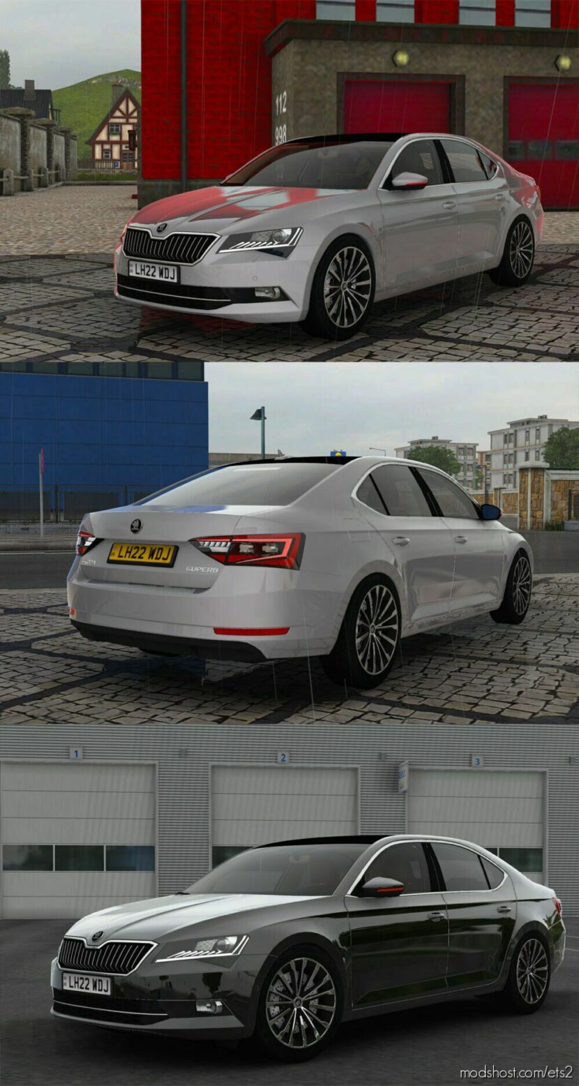 ETS2 Skoda Car Mod: Superb B8 2017 V4.2 1.47 (Featured)